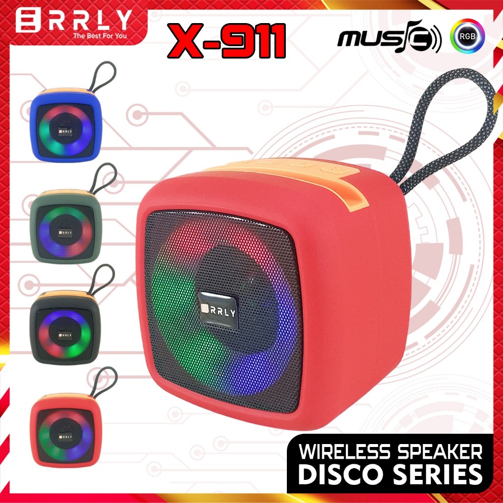 Jual ERRLY X911 Speaker Bluetooth Wireless LED RGB Speker Portable ...