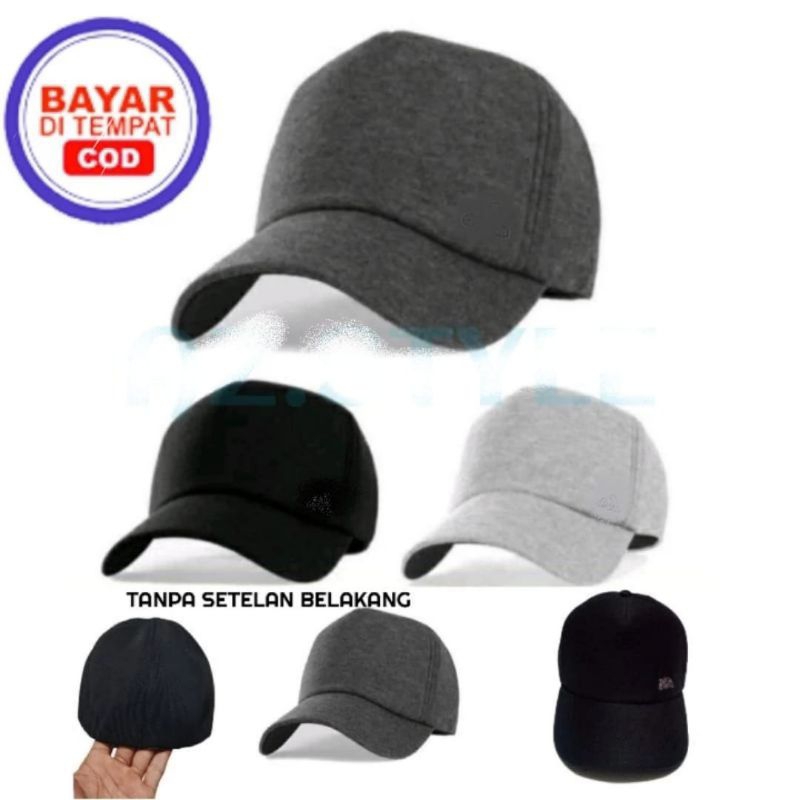 Jual TOPI BUILT UP POLOS DEWASA PRIA WANITA / TOPI TANPA PENGAIT READY ...