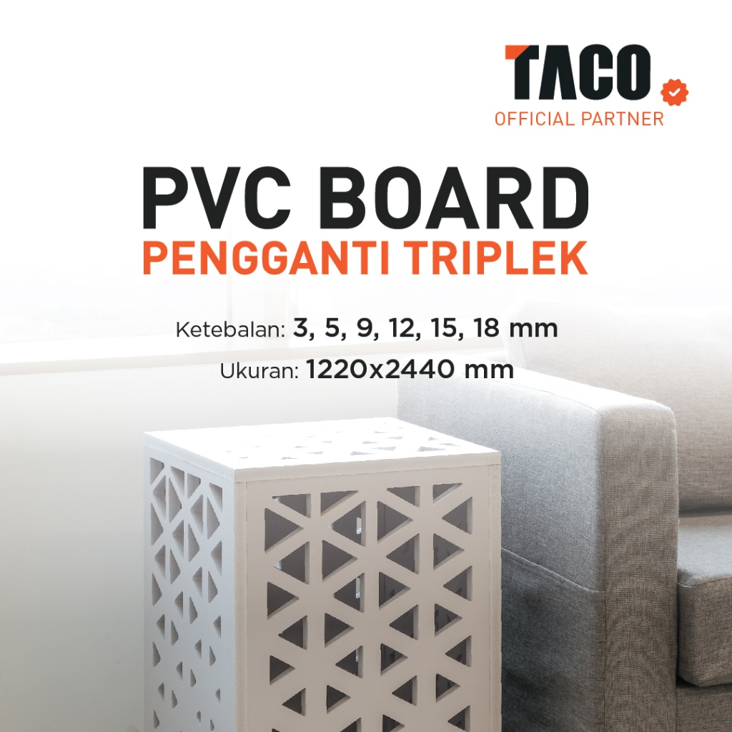 Jual TACO PVC BOARD 18MM, 15MM, 12MM, 9MM, 5MM, 3MM | Shopee Indonesia