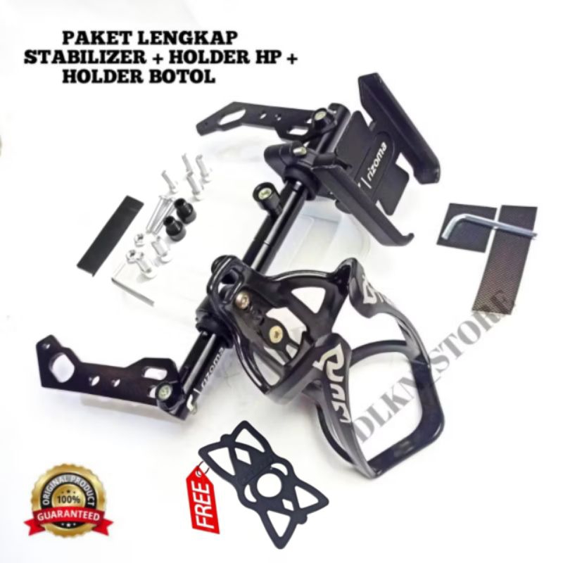 Jual Holder HP paket lengkap + holder botol + stabilizer motor Nmax ...