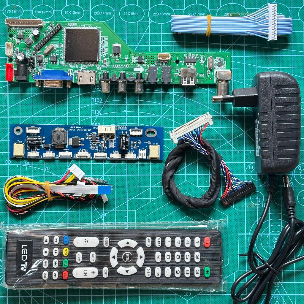 Jual Paketan Lengkap Mainboard Mesin Digital TV DVB T2 Hdmi Vga ...