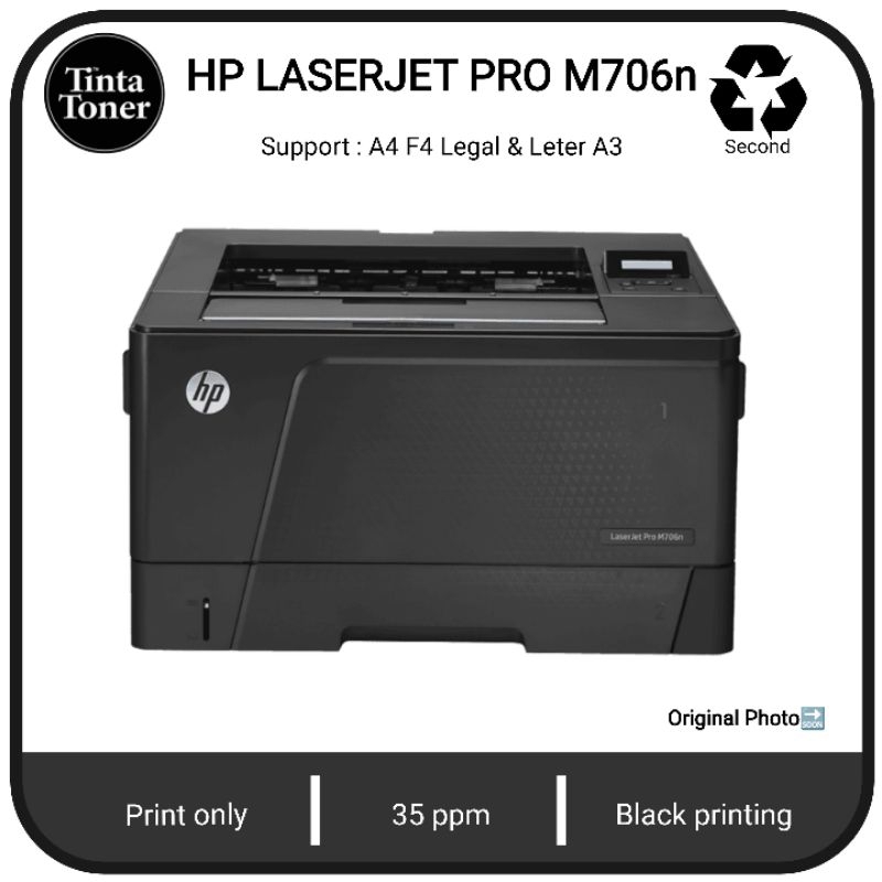 Jual Printer A3 Hp Laserjet Pro M706n toner full hitam putih | Shopee ...
