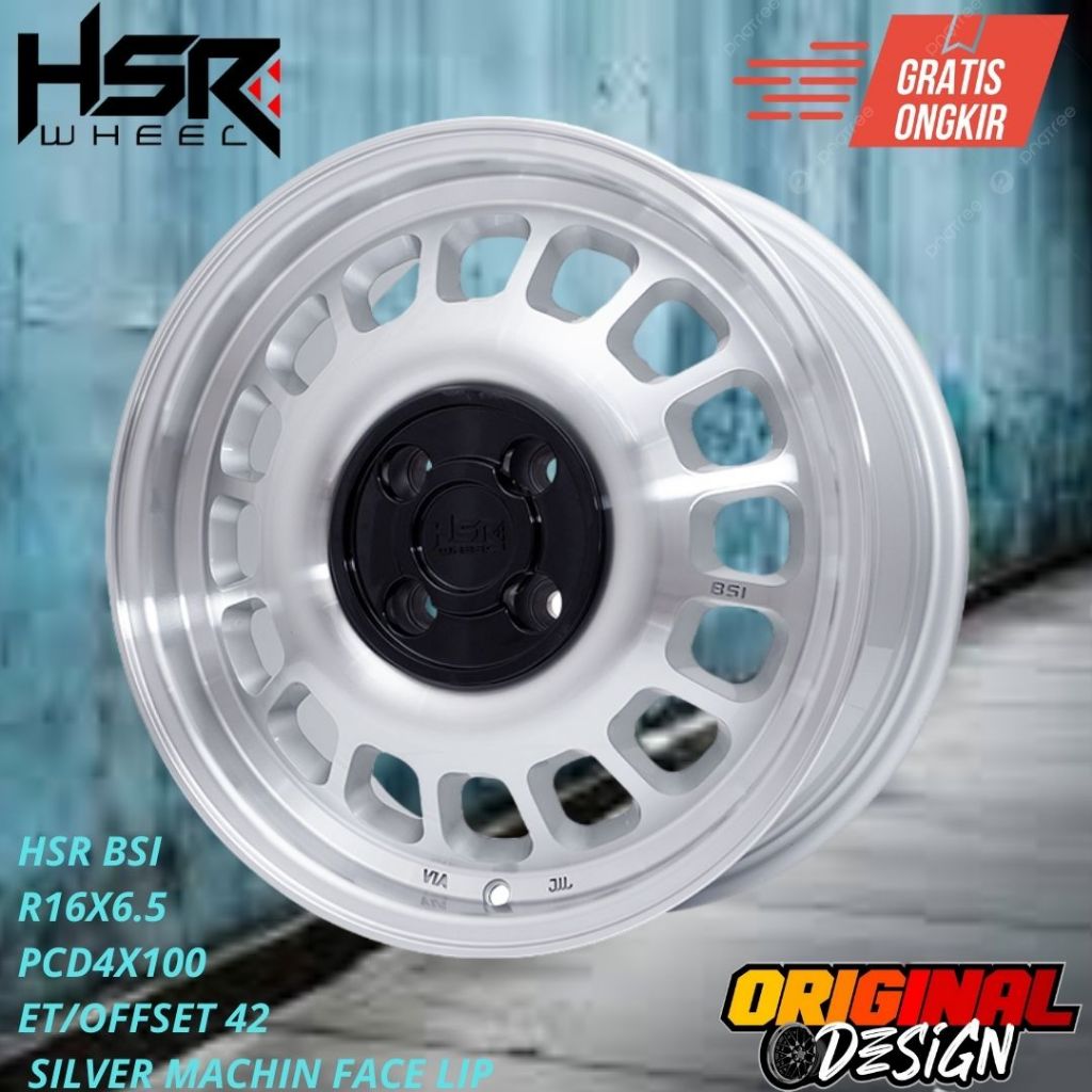 Jual Velg mobil ring 16 Pelek HSR BSI R16 Untuk splash , swift ...