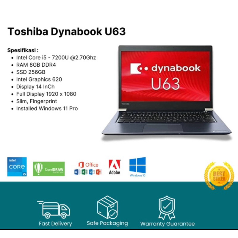 Windowsノート本体 Dynabook U63/EP/i7 8665U/16G/SSD256G Windowsノート本体 Dynabook U63/EP/i7 8665U/16G/SSD256G
