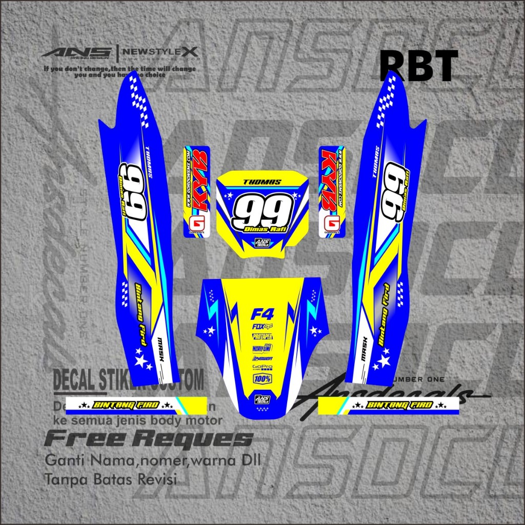 Jual DECAL RBT BODY JUPITER YAMAHA VEGA NEW FULL BODY DEKAL STICKER ...
