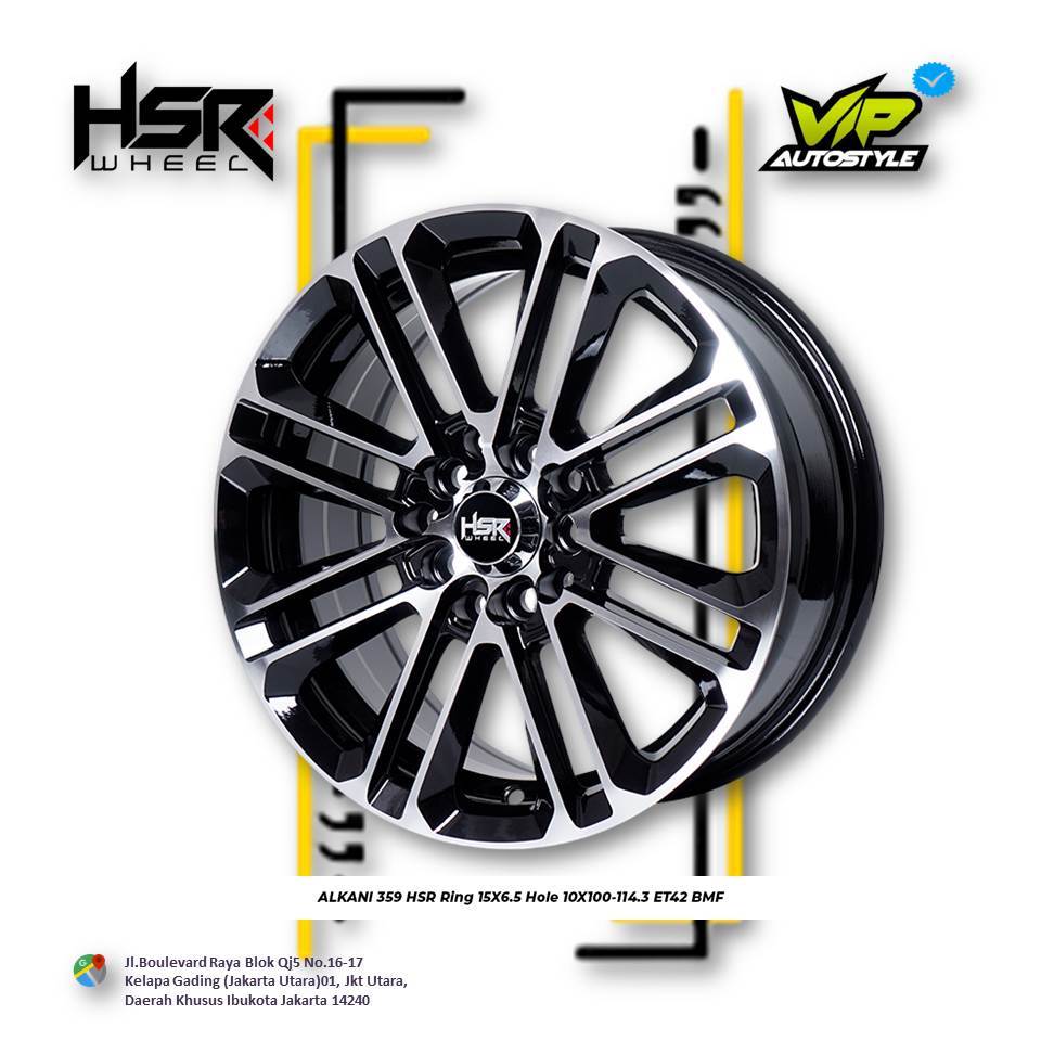 Jual HSR ALKANI R15 - Velg Mobil Sienta, Altis, Ertiga, Innova ...