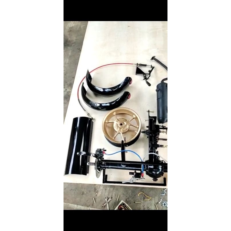 Jual Jasa Rakitan Modifikasi Motor Roda Tiga Penggerak 2 Roda Gardan ...