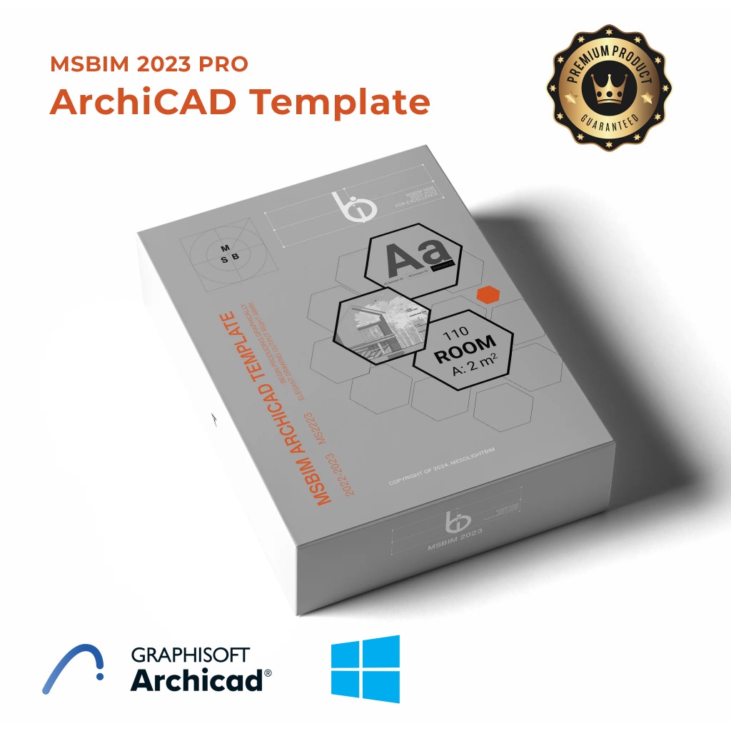 Jual MSBIM 2023 PRO ArchiCAD Template Premium untuk Para Archicad user ...
