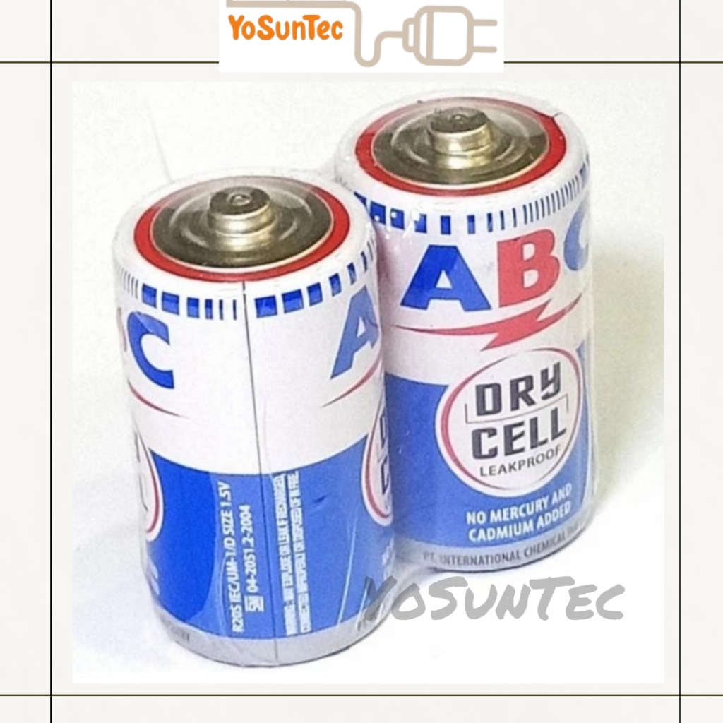 Jual ABC Baterai Biru Tanggung Isi 2 Type C R14 / Type D R20 1,5 V ...