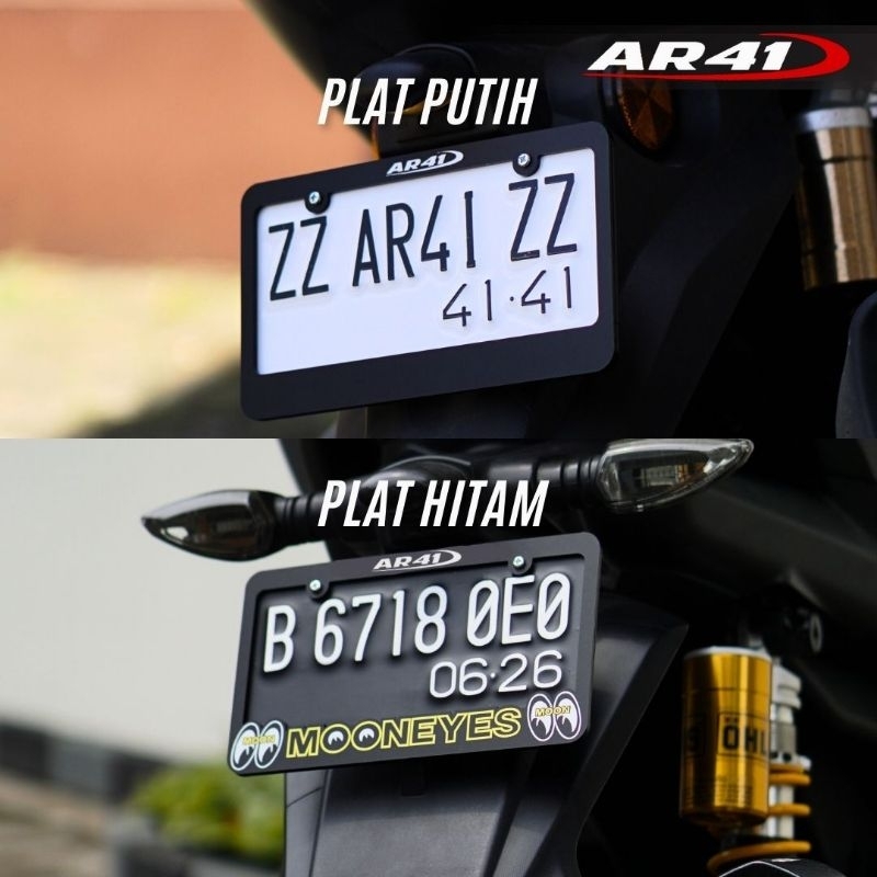 Jual [Frame + Plat] Frame & Plat Nomor Custom JDM Untuk Motor Universal ...