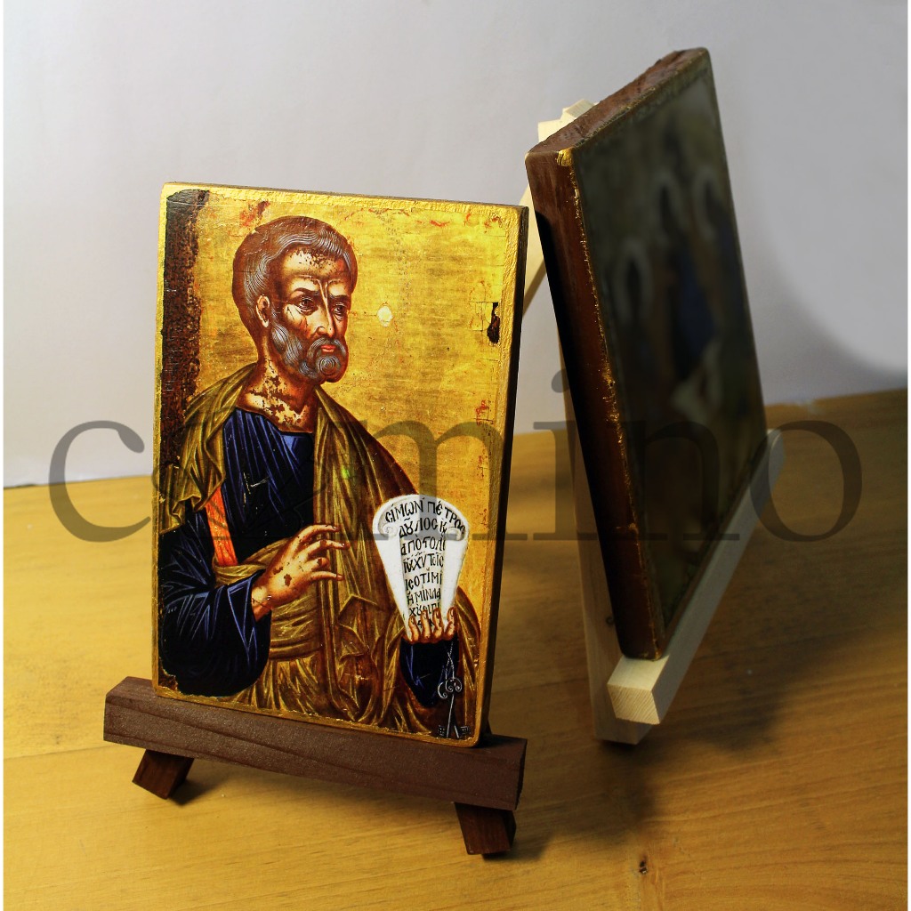 Jual Ikon St Petrus Peter Kayu Asli Kristen Katolik Ortodoks Catholic ...