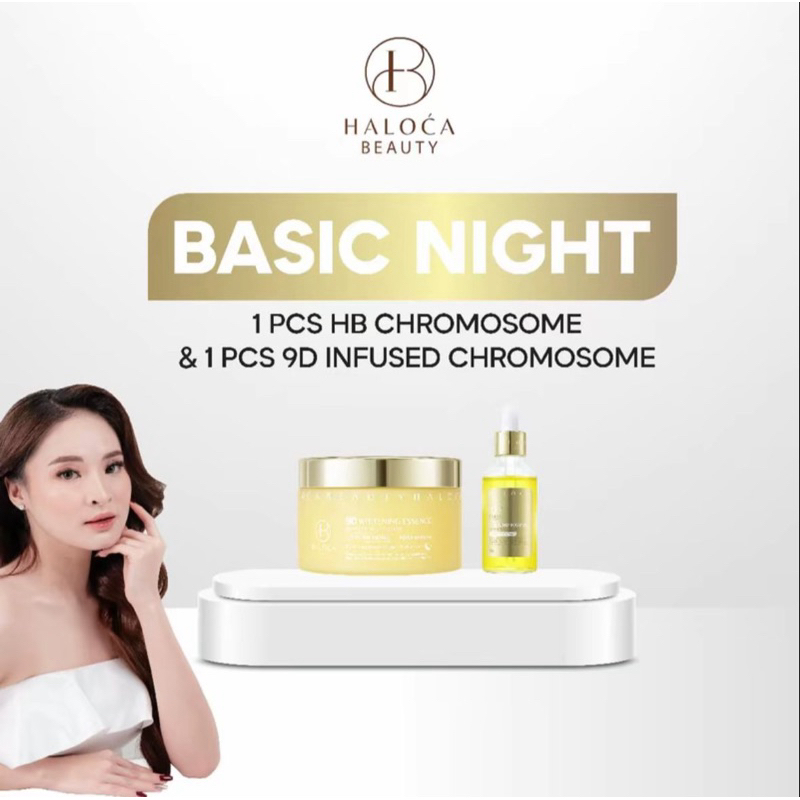 Jual HALOCA BEAUTY Basic Night Bundling Hb Chromosome 1pcs Infused ...