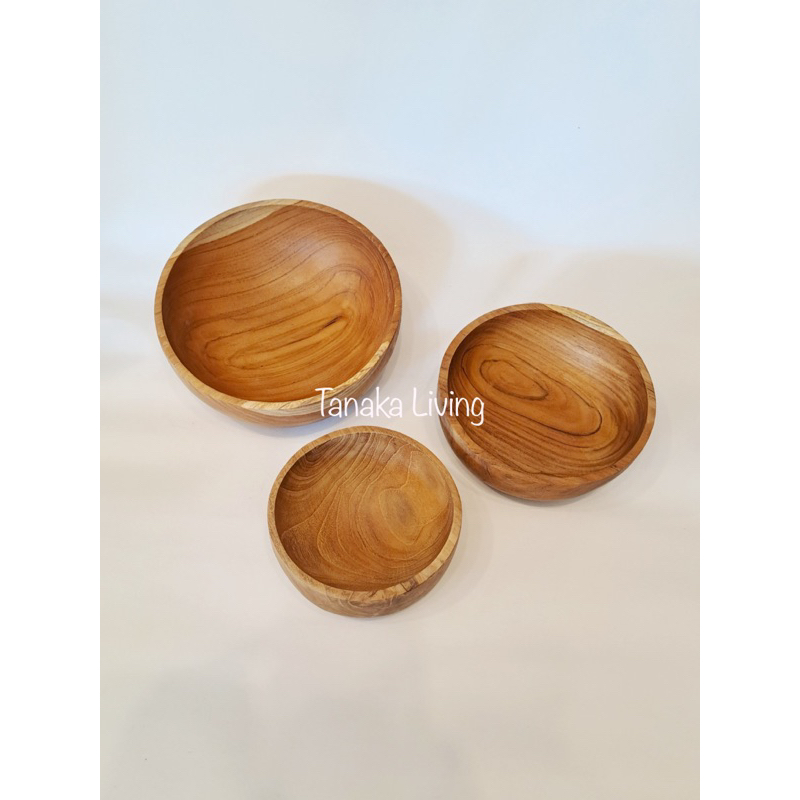 Jual MANGKOK KAYU JATI / MANGKOK KAYU AESTETHIC / TABLEWARE / MANGKOK ...