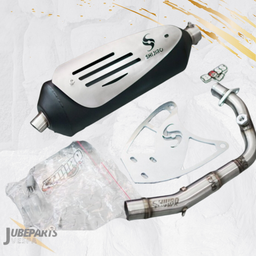 Jual Knalpot Shijiro Standar Racing Vespa Sprint Primavera 3V Iget ...