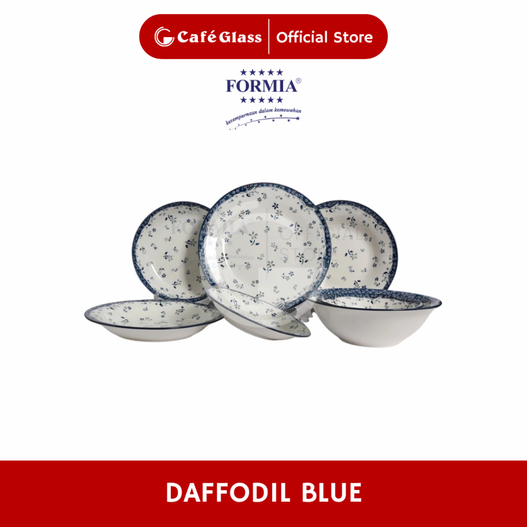 Jual DAFFODIL BLUE FORMIA | DINNER SET CHINA BLUE BUNGA | PERALATAN ...