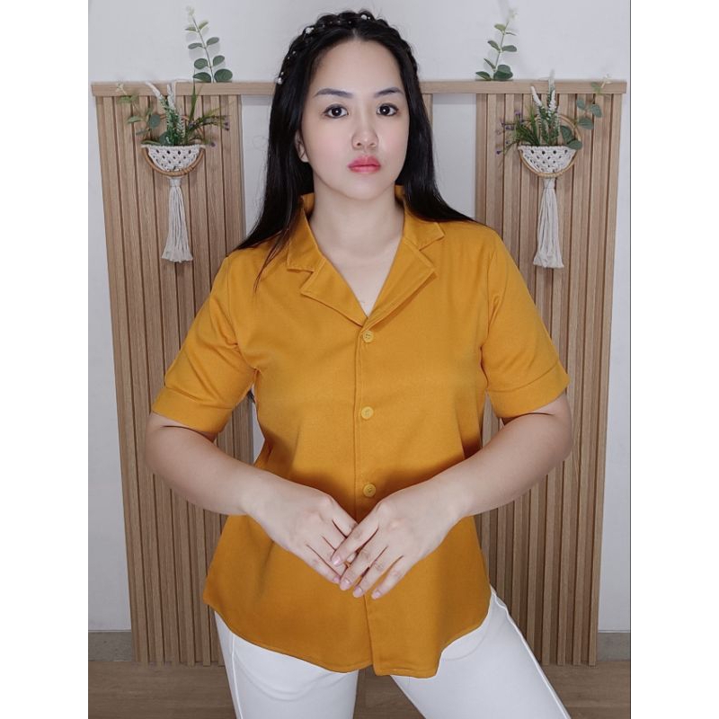 Jual JJJ LYN - Kemeja Alexandra Atasan Wanita Atasan Kerja Atasan ...