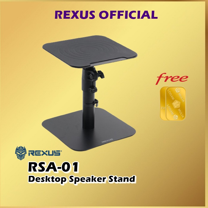 Jual REXUS RSA-01 Desktop Speaker Stand RSA01 | Shopee Indonesia