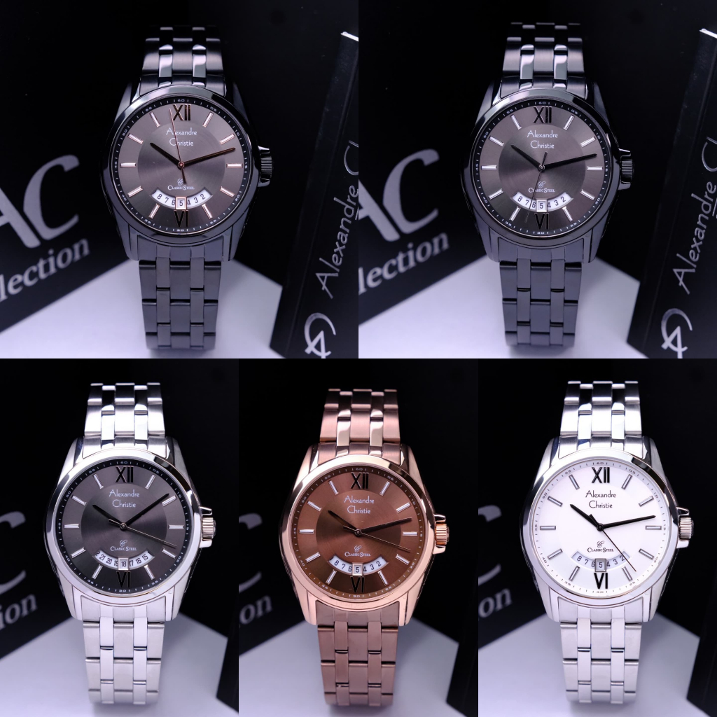 Jual JAM TANGAN PRIA ALEXANDRE CHRISTIE AC 8673 AC8673 BLACK ORIGINAL ...
