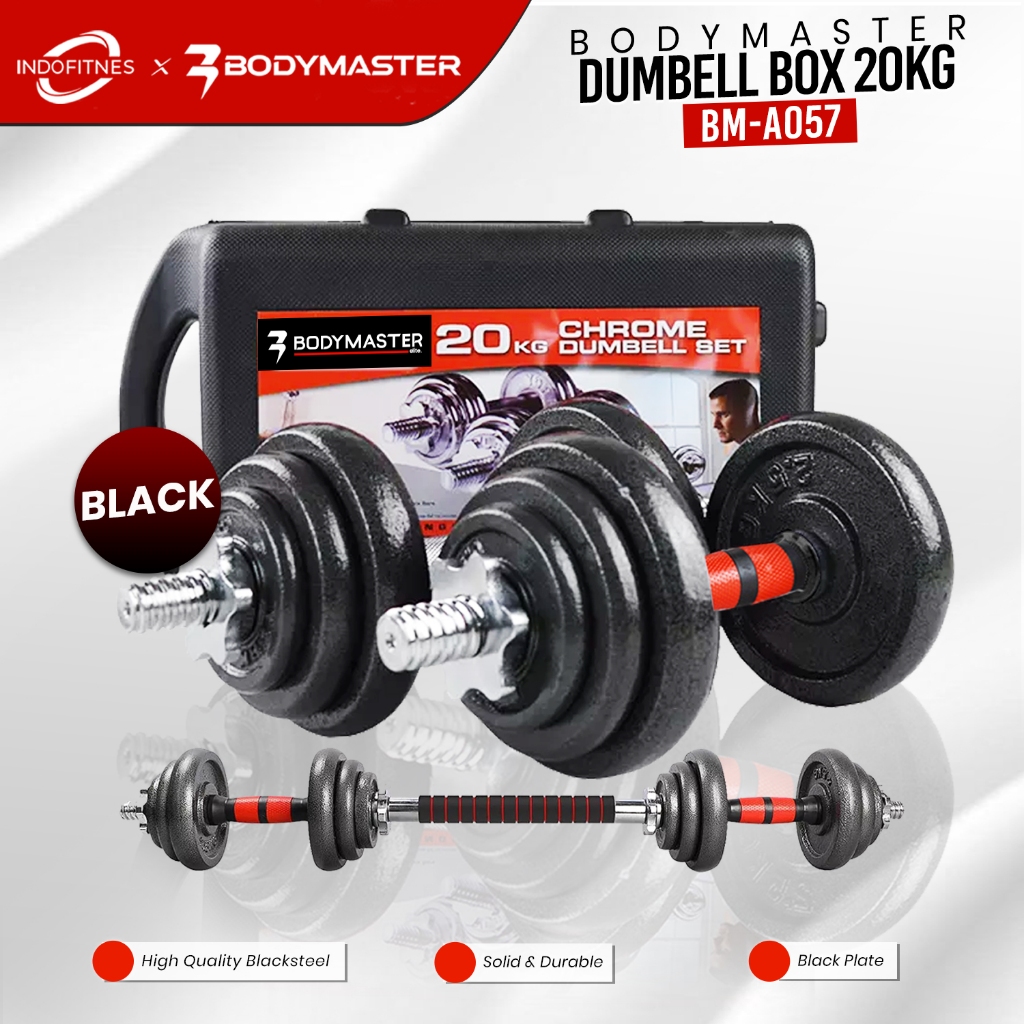 Jual BODYMASTER Dumbell Set Box 20kg Barbel Koper 20 kg Dumbel | Shopee ...