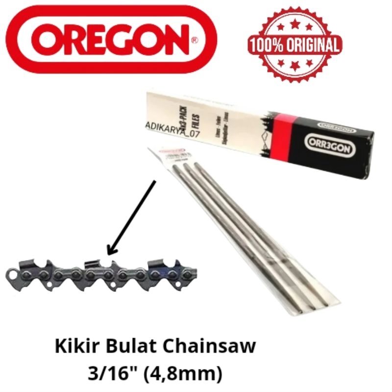 Jual JHTeknik Kikir Chainsaw 4,8mm OREGON Asli original/Kikir Bulat ...