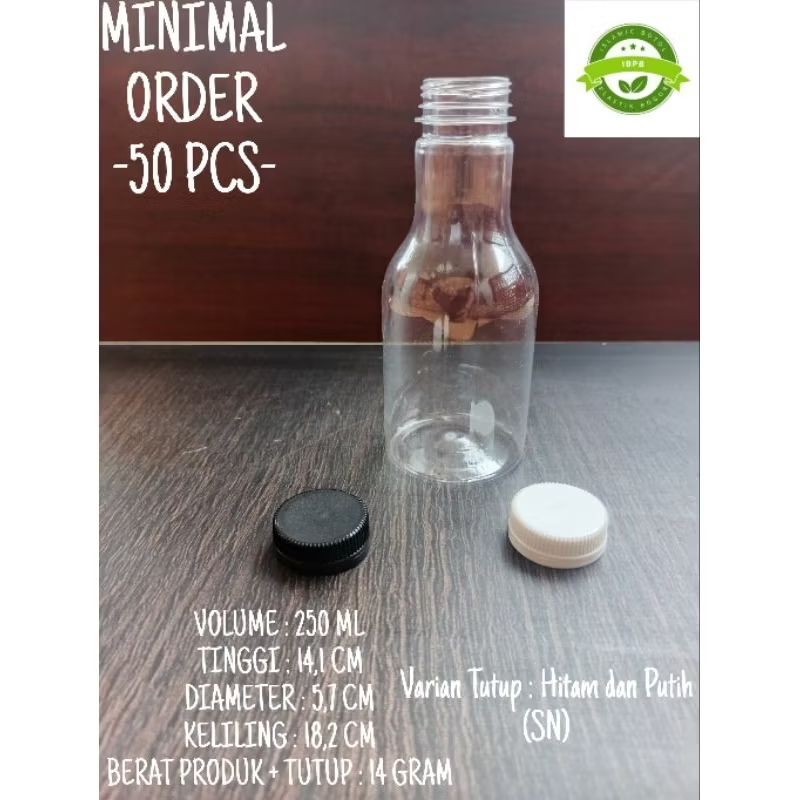 Jual Botol Pear 250 ml PET / Botol Pir 250 ml / Botol Plastik 250 ml ...
