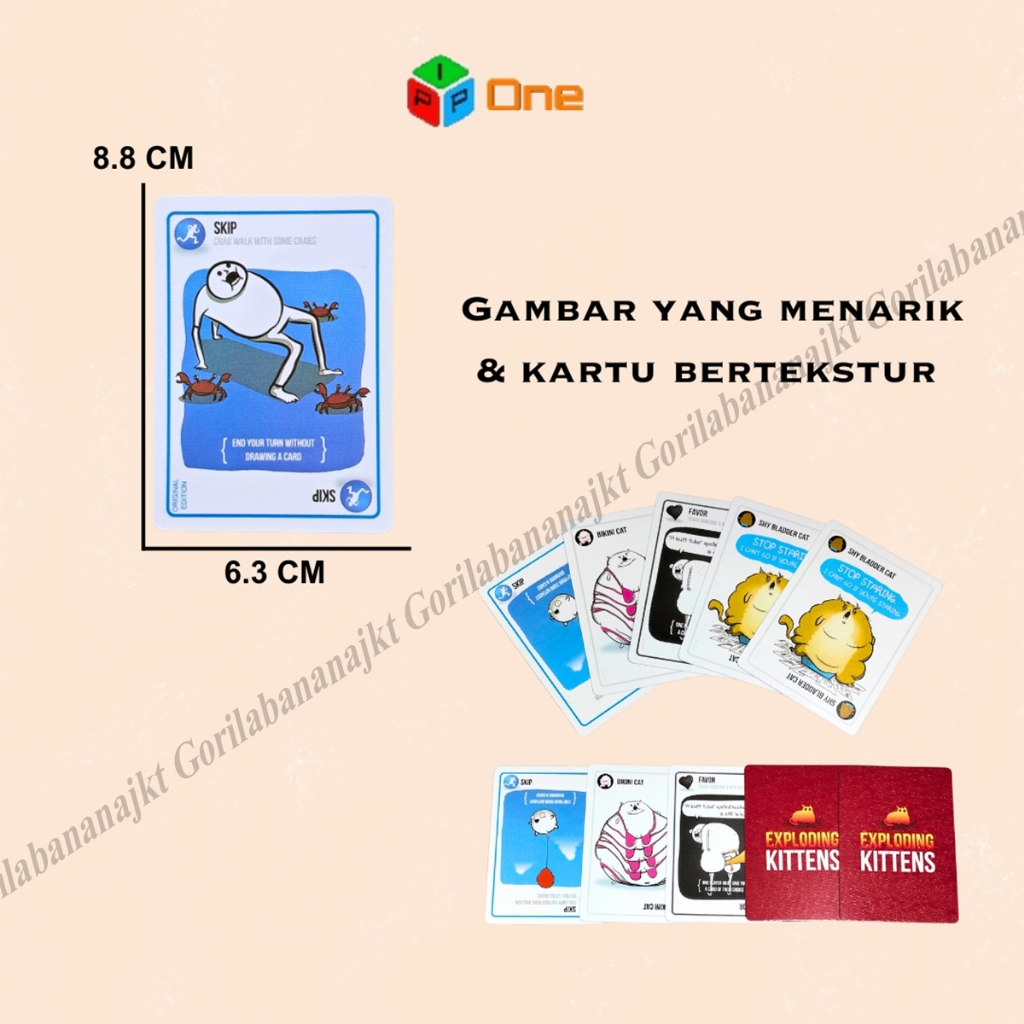 Jual EXPLODING KITTENS / NSFW / Imploding / Streaking Kitten Board ...