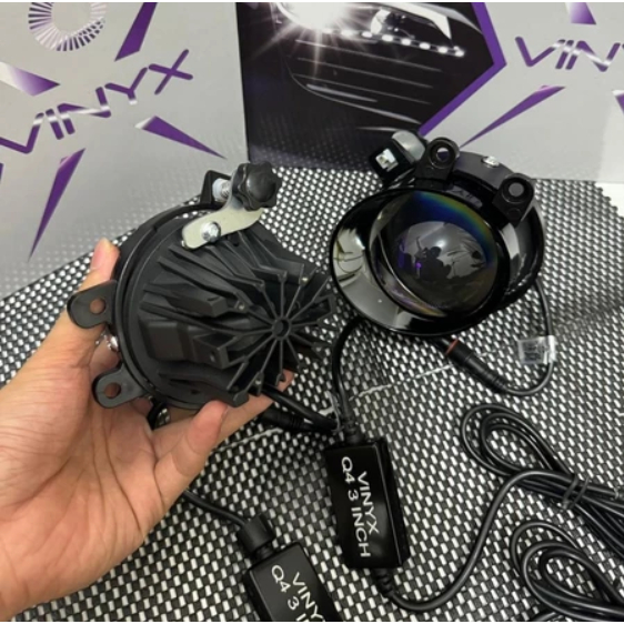 Jual VINYX FOGLAMP BILED DOUBLE LASER Q4 LASER 3 Warna 3 INCHI LAMPU ...