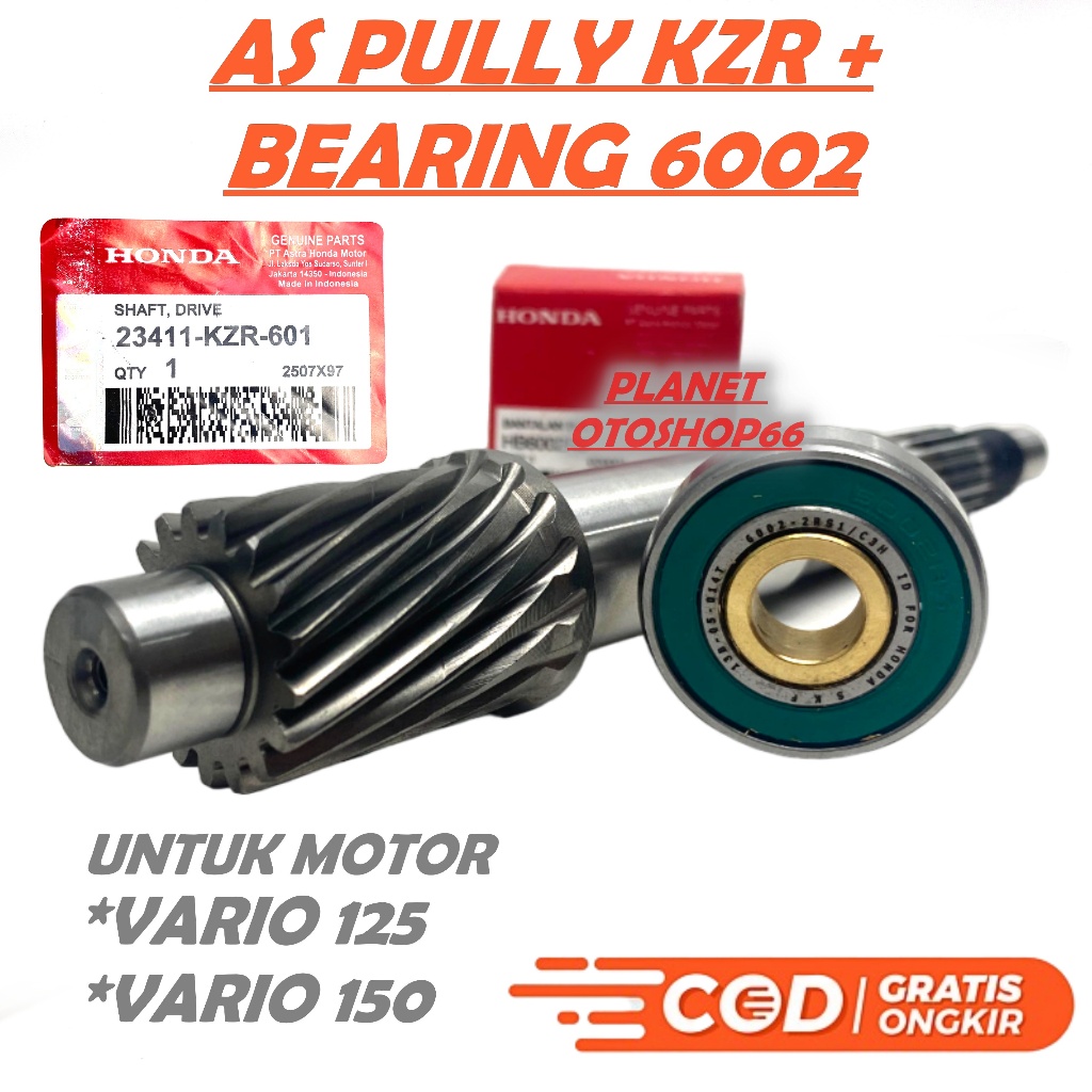 Jual PAKET AS PULLY+BEARING BAK CVT VARIO 125 0LD VARIO 125 LED KZR ...