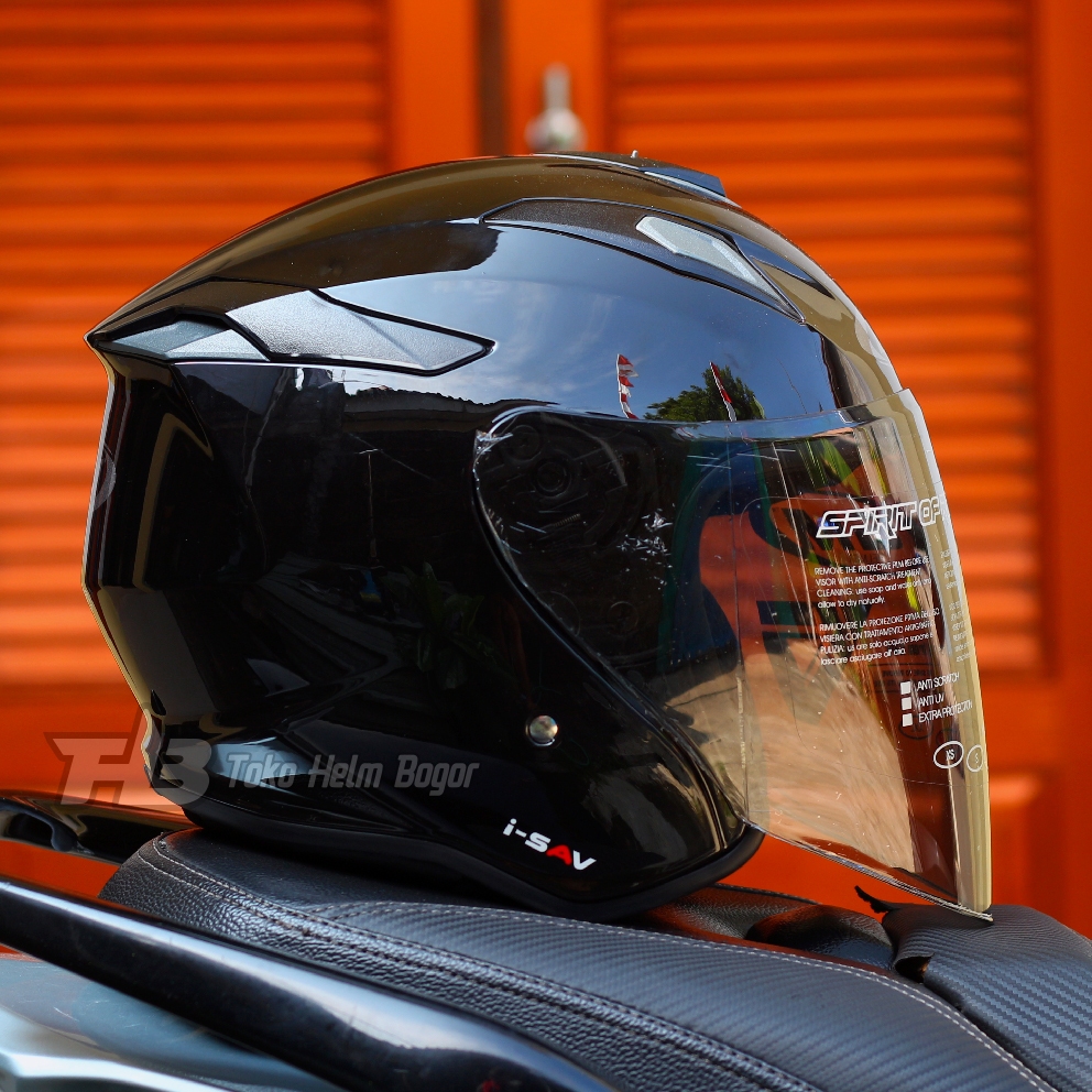 Jual GM HELM KING FIGHTER BASIC SOLID | SOLID BLACK | SINGLE VISOR ...