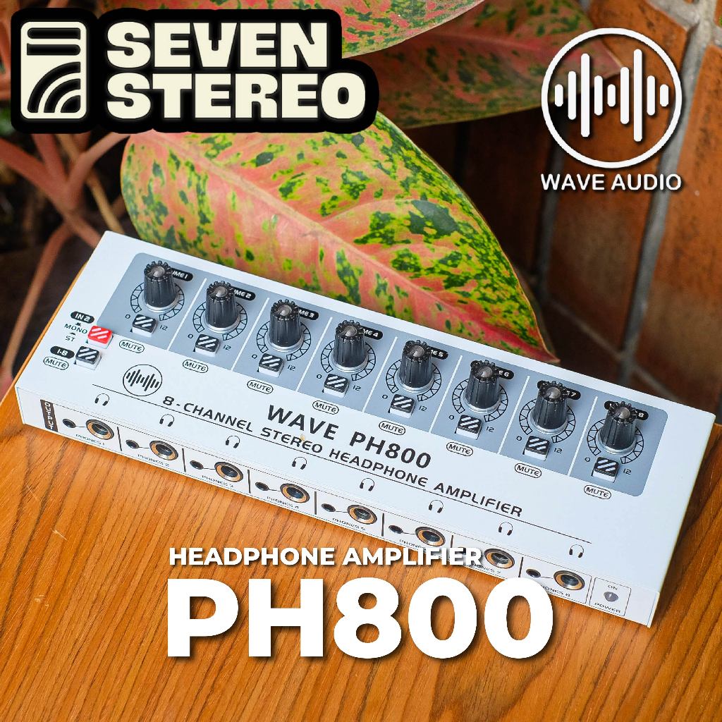 Jual WAVE PH800 Headphones Amplifier Distributor 8 Channel | Shopee ...