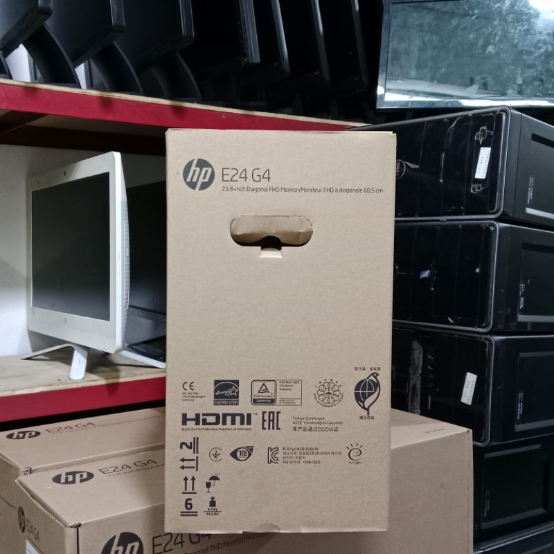 Jual Monitor Hp 24 Inch Type E24-G4 Full HD Layar Frameless New ...