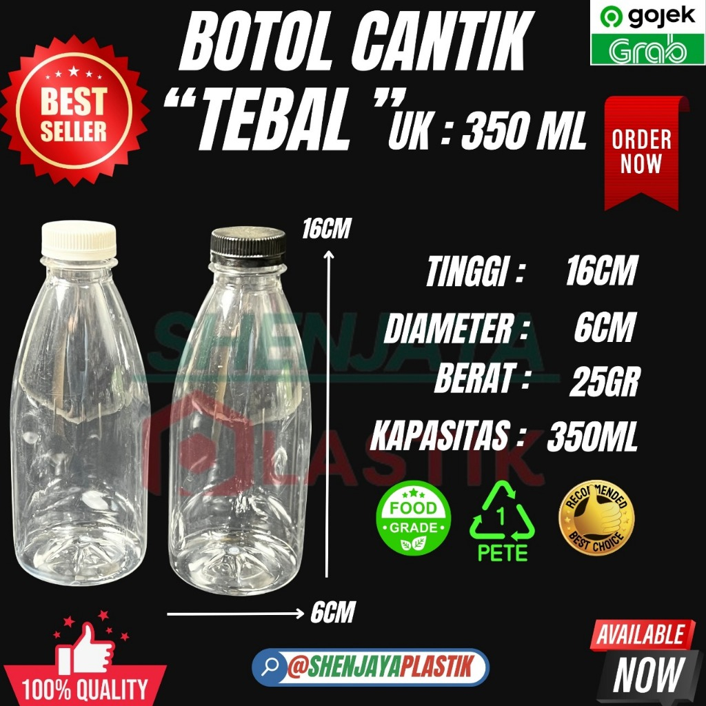 Jual BOTOL BENING CANTIK TERSEDIA UK 600ML, 350ML TEBAL, 350ML TIPIS ...