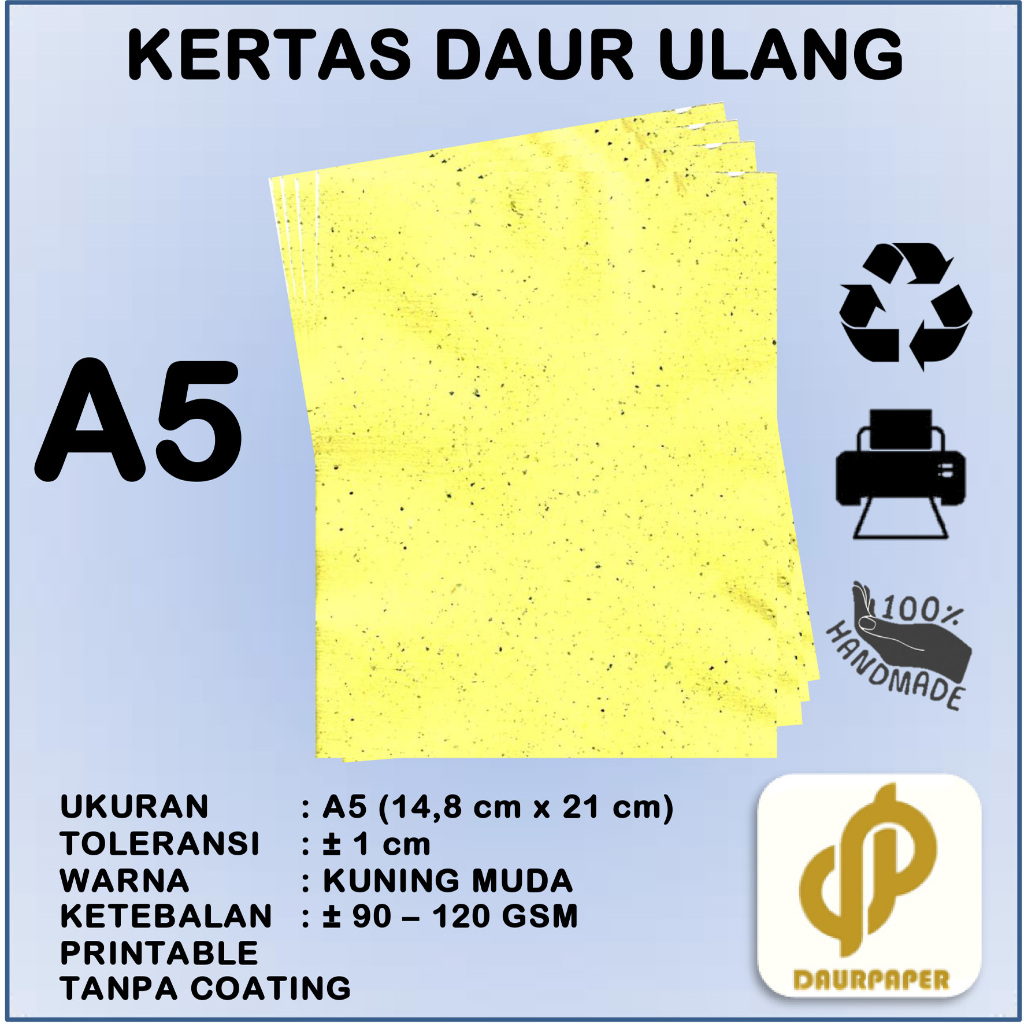 Jual DAURPAPER Kertas Daur Ulang Recycled Paper Artic Printable A5 ...