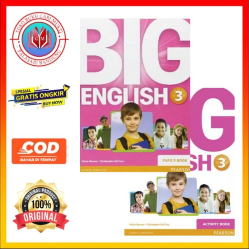 Jual BUKU BIG ENGLISH 3 PUPIL'S BOOK END ACTIVITY BOOK BEKAS ORIGINAL ...