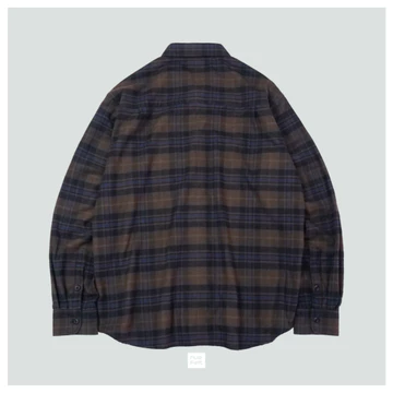 NUEFELT Kemeja Flanel Pria Lengan Panjang Hokkaido