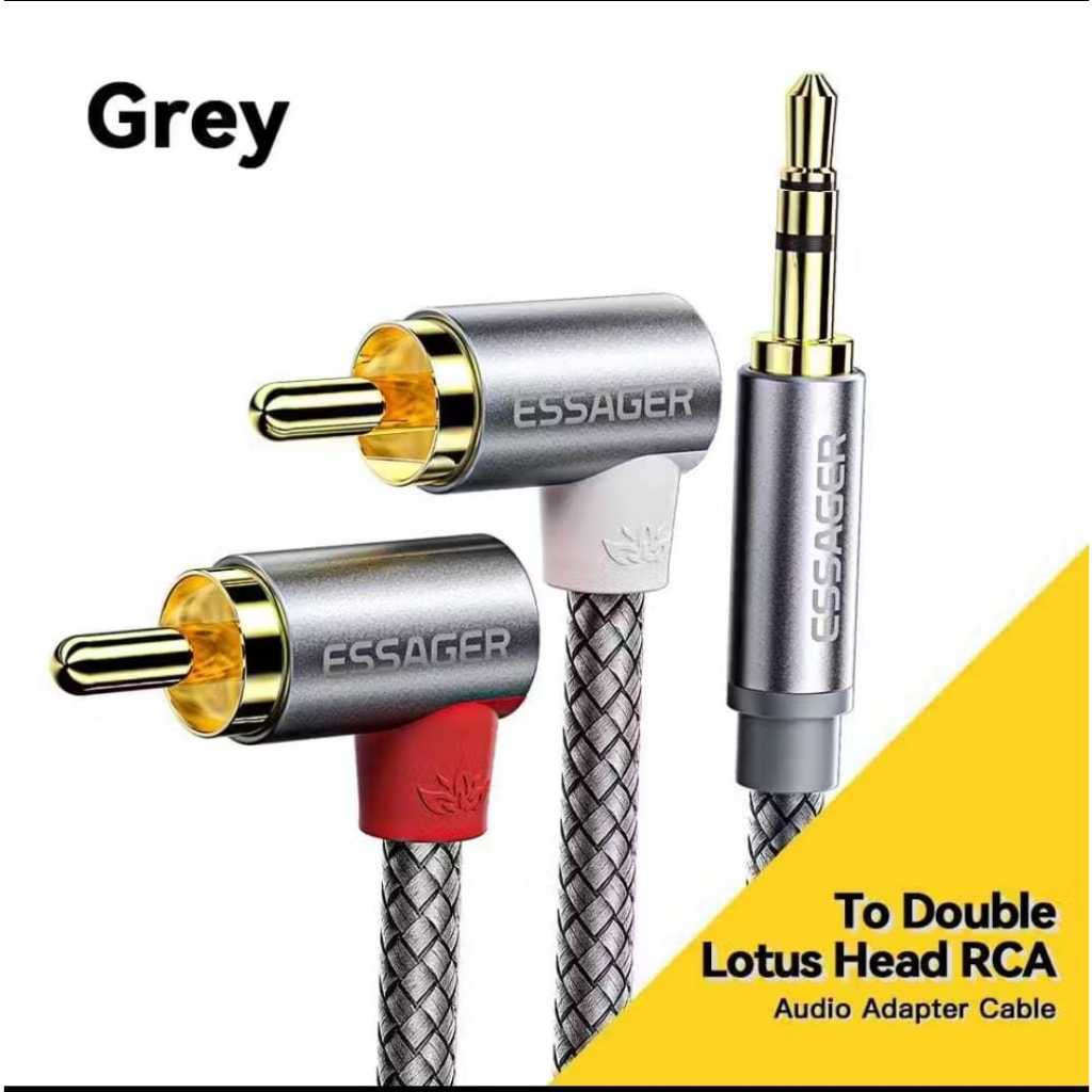 Jual Kabel rca Essager RCA Premium 3,5mm Mini Stereo to 2 RCA 3 meter ...