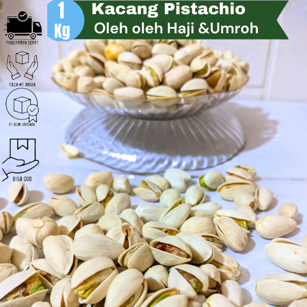 Jual Pistachios / Kacang Pistachio Arab Fustuk Mateng Instan Makanan ...