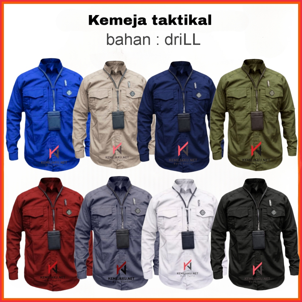 Jual Kemeja Pdl Tactical M Tac Drill Grad A Import Tebal Kemeja Lengan Panjang Baju Pdl