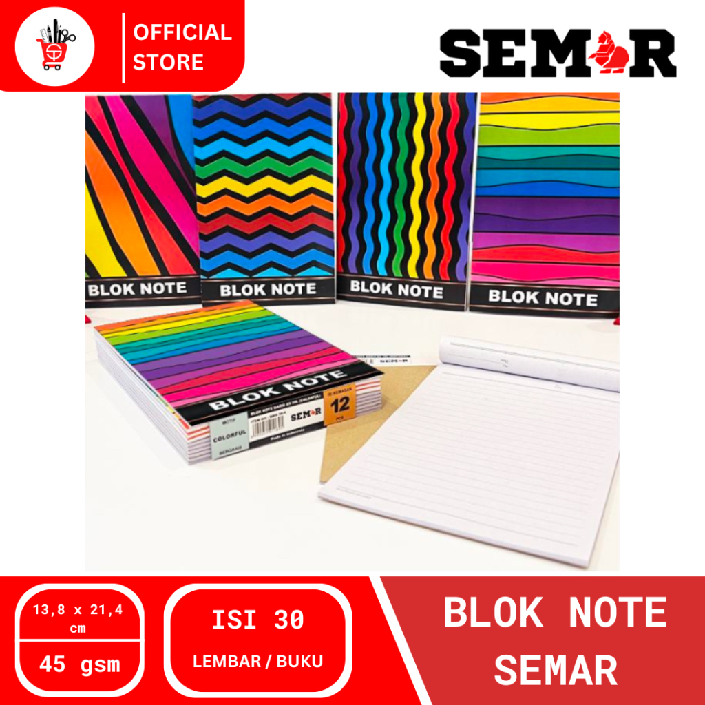 Jual Writing Pad | Note Pad | Blok Note Semar 30 Lembar (1 PCS ...