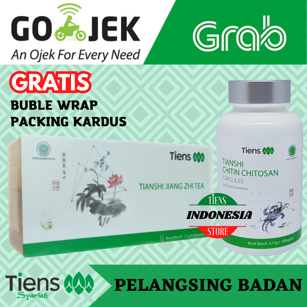 Jual TEH PELANGSING TIENS TIASNHI CHITIN CHITOSAN | JIANG ZHI TEA DIET ...