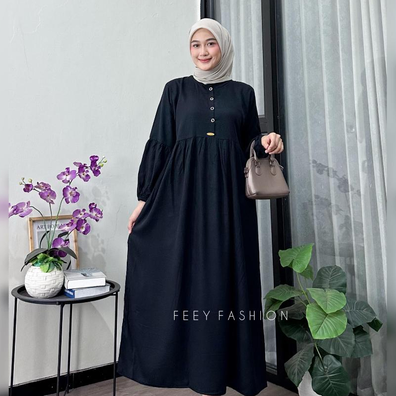 midi dress rayon twill Jual NEW AFISA MIDI - MIDI DRESS BAHAN RAYON TWILL MODEL ELEGAN KEKINIAN  DENGAN BANYAK PILIHAN WARNA CANTIK BY ANNAIRA.ID