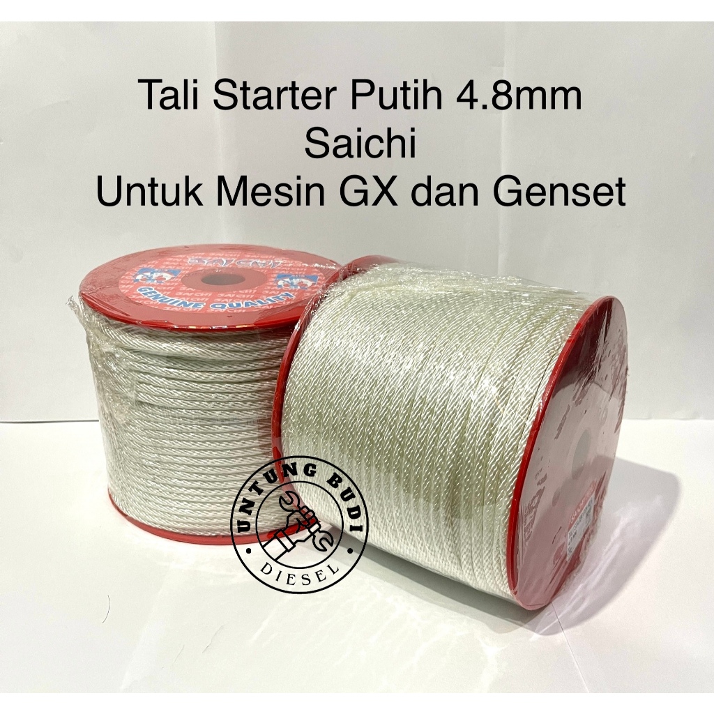 Jual Tali Starter 4.8mm 5mm Saichi Roll Tali Selah Mesin 4 Tak Engine ...