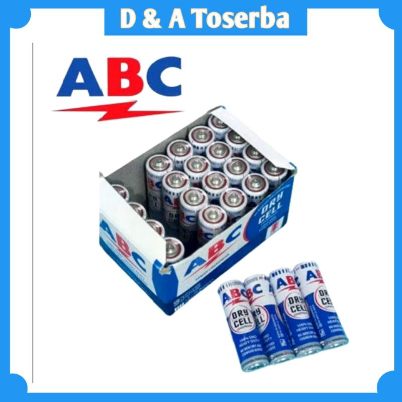 Jual Baterai AA ABC R6 biru box @24pcs | Shopee Indonesia