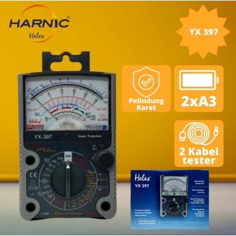 Jual Heles Multitester YX397 Multimeter Analog YX-397 Avometer Heles ...