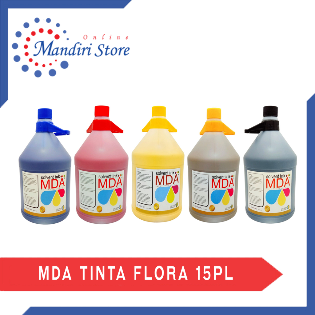 Jual Tinta Flora B15PL 4 Liter - C, M, Y, K - MDA | Refill Print 4L ...