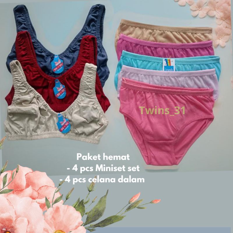 Jual Paket komplit isi 8 pcs Miniset Remaja SD-SMP Celana dalam Anak ...