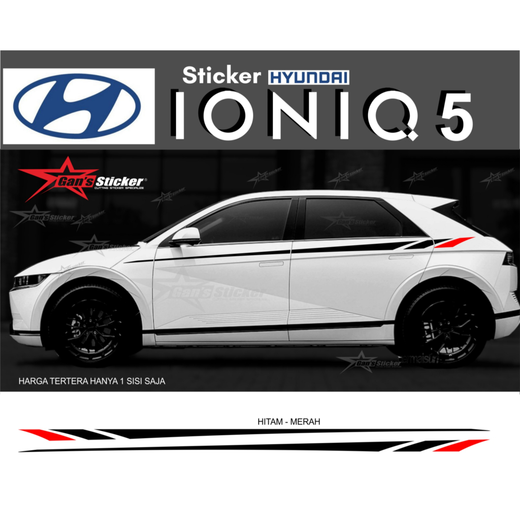 Jual sticker hyundai ioniq 5 aksesoris hyundai ioniq 5 | Shopee Indonesia