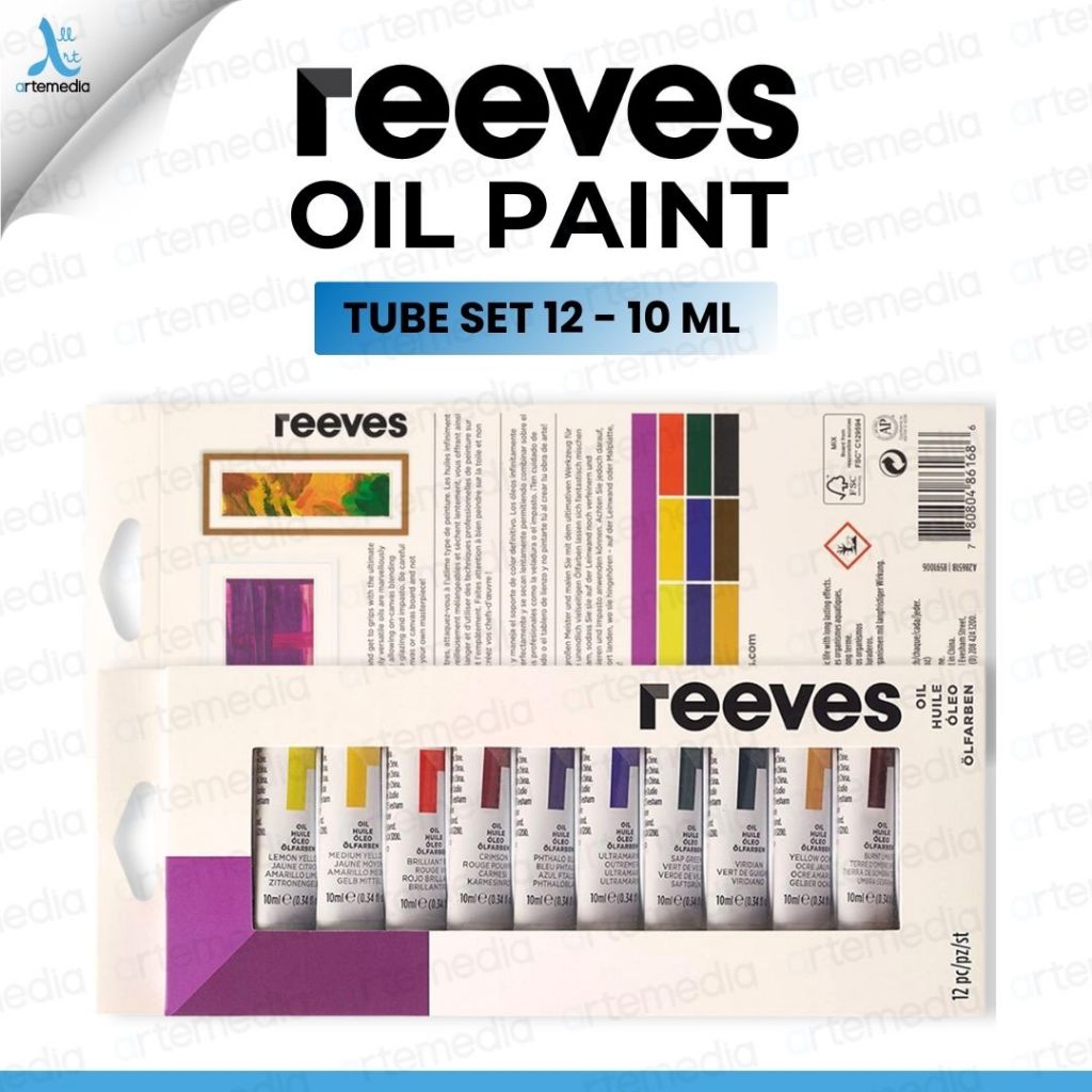 Jual Reeves Oil Paint Tube Set Cat Minyak | Shopee Indonesia