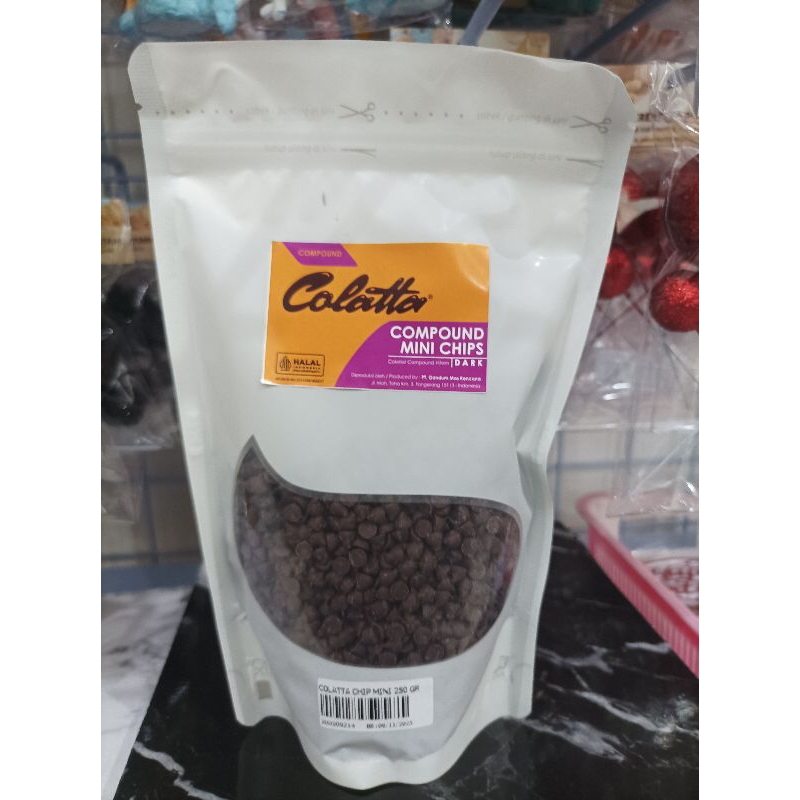 Jual Colatta Compound Mini Chips Dark Choco Chip 250 Gram | Shopee ...