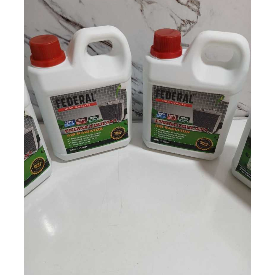 Jual Air Radiator Coolant Pendingin Motor Mobil Federal 1 L Hijau ...